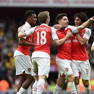 Arsenal's Triumph: Hector Bellerin's Game-Winning Goal vs. Watford (2015-16)