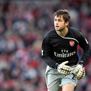Arsenal's Triumph: Lukasz Fabianski in Action during FA Cup Victory over Plymouth Argyle (3:1, Emirates Stadium, 3/1/09)