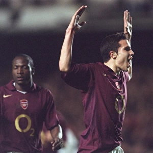 Arsenal's Triumph: Robin van Persie's Brace in Arsenal's 3-0 Victory over Sparta Prague (Champions League Group B, 2005)