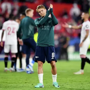 Arsenal's Triumph in Seville: Martin Odegaard Leads Champions League Victory over Sevilla FC (2023-24) Arsenal's Triumph in Seville: Martin Odegaard Leads Champions League Victory over Sevilla FC (2023-24)