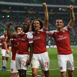 Arsenal's Triumph: Welbeck, Guendouzi, and Xhaka's Unforgettable Goal Celebration (vs. Sporting Lisbon, 2018) Arsenal's Triumph: Welbeck, Guendouzi, and Xhaka's Unforgettable Goal Celebration (vs. Sporting Lisbon, 2018)