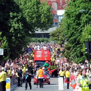 Arsenal's Triumphant Parade: Celebrating Victory in Islington, May 18, 2014 Arsenal's Triumphant Parade: Celebrating Victory in Islington, May 18, 2014