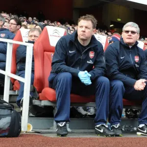 Arsenal's Triumphant Trio: Wenger, Rice, and Lewin Celebrate FA Cup Victory over Huddersfield Town (2011)