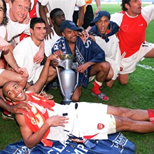 Arsenal's Triumphant Victory Celebration at White Hart Lane, FA Premiership 2003-04