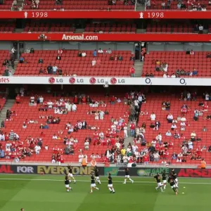 Arsenal's Triumphant Warm-Up: 3-1 Victory over Portsmouth in the Premier League Arsenal's Triumphant Warm-Up: 3-1 Victory over Portsmouth in the Premier League