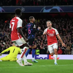 Arsenal's Trossard Scores First Goal: Arsenal FC vs Sevilla FC, UEFA Champions League 2023/24
