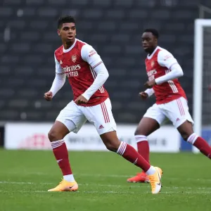 Arsenal's Tyreece John-Jules in Action during MK Dons Pre-Season Friendly, 2020