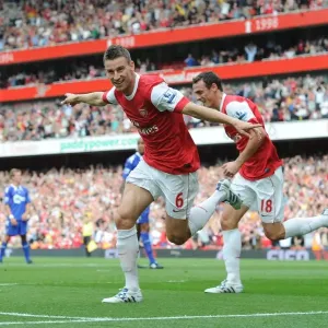 Arsenal's Unforgettable First-Goal Partnership: Koscielny and Squillaci's 4-1 Victory over Blackburn Rovers (2010)