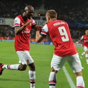 Arsenal's Unforgettable Goal Celebration: Podolski and Diaby's Emotional Moment (2012-13) Arsenal's Unforgettable Goal Celebration: Podolski and Diaby's Emotional Moment (2012-13)