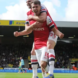Arsenal's Unforgettable Moment: Ramsey and Jenkinson's Glory Dance (2013-14)
