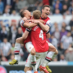 Arsenal's Unforgettable Triumph: Gibbs, Mertesacker, Koscielny Celebrate Premier League Victory Over Newcastle United