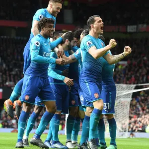 Arsenal's Unstoppable Celebration: Xhaka, Iwobi, Chambers, Mavropanos Go Wild for Mkhitaryan's Goal Against Manchester United Arsenal's Unstoppable Celebration: Xhaka, Iwobi, Chambers, Mavropanos Go Wild for Mkhitaryan's Goal Against Manchester United
