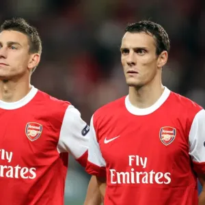 Arsenal's Unstoppable Defense: Koscielny and Squillaci Shine in 6-0 Victory over SC Braga (UEFA Champions League, Group H, Emirates Stadium, 2010) Arsenal's Unstoppable Defense: Koscielny and Squillaci Shine in 6-0 Victory over SC Braga (UEFA Champions League, Group H, Emirates Stadium, 2010)