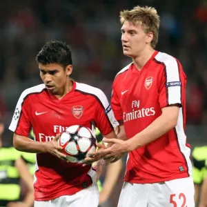 Arsenal's Unstoppable Duo: Bendtner and Eduardo Shine in 3:1 UEFA Champions League Victory over Celtic Arsenal's Unstoppable Duo: Bendtner and Eduardo Shine in 3:1 UEFA Champions League Victory over Celtic
