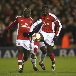 Arsenal's Unstoppable Duo: Kolo Toure and Bacary Sagna Shine in 3-1 Victory over West Bromwich Albion, Barclays Premier League, 2009
