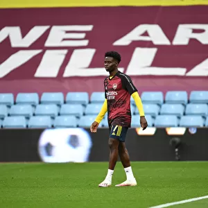 Arsenal's Unyielding Warrior: Bukayo Saka's Determination at Aston Villa, Premier League 2019-2020