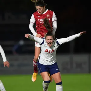 Arsenal's Van de Donk Soars Above Tottenham in Empty FA WSL Cup Match