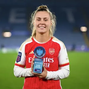 Arsenal's Victoria Pelova Honored as Barclays WSL Player of the Match in Leicester City Victory Arsenal's Victoria Pelova Honored as Barclays WSL Player of the Match in Leicester City Victory