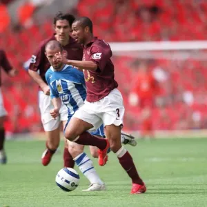 Arsenal's Victory: Ashley Cole vs. Wigan Athletic in the FA Premiership, Highbury, 2006