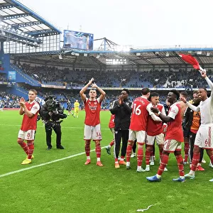 Arsenal's Victory Celebration: Chelsea vs. Arsenal, Premier League 2022-23