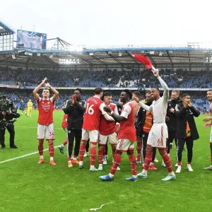 Arsenal's Victory Celebration: Chelsea vs. Arsenal, Premier League 2022-23