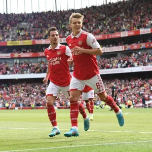 Arsenal's Victory: Martin Odegaard Scores Fifth Goal Against Everton (2021-22)