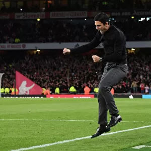 Arsenal's Victory: Mikel Arteta Celebrates as Arsenal Defeat Liverpool in the Premier League