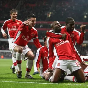 Arsenal's Victory: William Gallas and Teammates Celebrate Second Goal Against Hull City in FA Cup Sixth Round Arsenal's Victory: William Gallas and Teammates Celebrate Second Goal Against Hull City in FA Cup Sixth Round