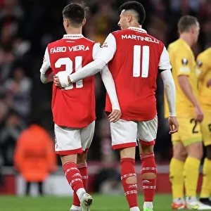 Arsenal's Vieira and Martinelli in Action: Arsenal FC vs FK Bodo/Glimt in Europa League