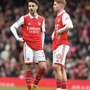 Arsenal's Vieira and Smith Rowe in Action against AFC Bournemouth, Premier League 2022-23 Arsenal's Vieira and Smith Rowe in Action against AFC Bournemouth, Premier League 2022-23