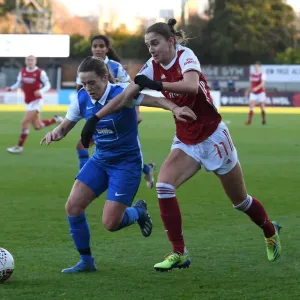 Arsenal's Vivianne Miedema Clashes with Birmingham's Rachel Corsie in FA WSL Match