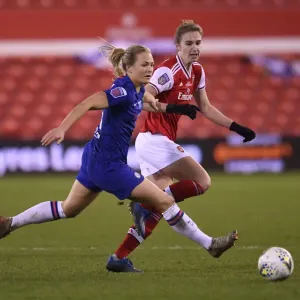 Arsenal's Vivianne Miedema Faces Off Against Chelsea's Magdalena Eriksson in FA Womens Continental League Cup Final