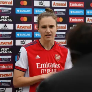 Arsenal's Vivianne Miedema Post-Match Interview: Arsenal Women vs Aston Villa Women, FA WSL (2021-22) Arsenal's Vivianne Miedema Post-Match Interview: Arsenal Women vs Aston Villa Women, FA WSL (2021-22)