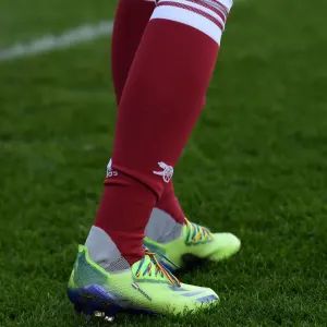 Arsenal's Vivianne Miedema Supports Rainbow Laces Campaign at Arsenal Women vs Birmingham City Women (2020-21)