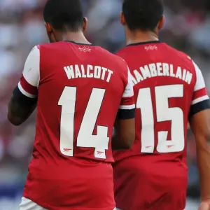 Arsenal's Walcott and Oxlade-Chamberlain Train Together During 2012 Pre-Season Friendly against Kitchee FC Arsenal's Walcott and Oxlade-Chamberlain Train Together During 2012 Pre-Season Friendly against Kitchee FC