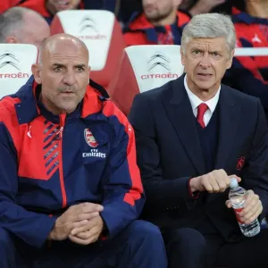 Arsenal's Wenger and Bould: United Before the Battle against Liverpool, 2015/16 Premier League Arsenal's Wenger and Bould: United Before the Battle against Liverpool, 2015/16 Premier League