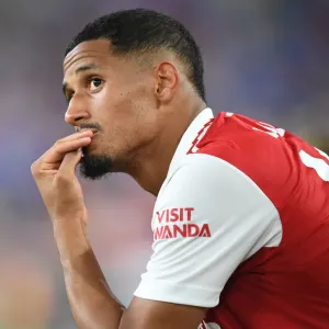 Arsenal's William Saliba in Action against Everton during Pre-Season Friendly in Baltimore