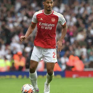 Arsenal's William Saliba Shines in Premier League Clash Against Fulham (2023-24)