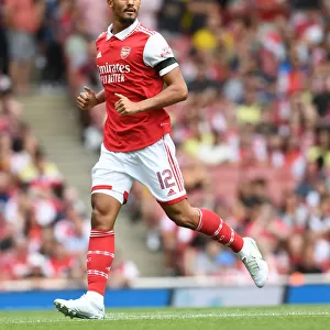 Arsenal's William Saliba Stands Out in Emirates Cup Victory Against Sevilla, 2022