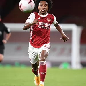 Arsenal's Willian Fights for Possession Against West Ham in Premier League Clash