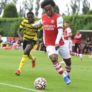Arsenal's Willian in Pre-Season Action: Arsenal vs. Watford, 2021-22