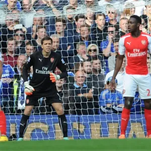 Arsenal's Wojciech Szczesny in Action Against Chelsea - Premier League Showdown, London 2014