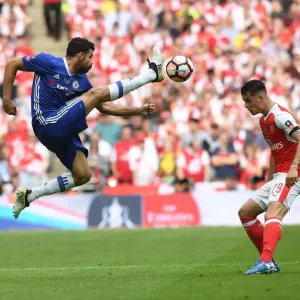 Arsenal's Xhaka and Costa Clash in FA Cup Final Showdown: Arsenal 2-1 Chelsea at Wembley Arsenal's Xhaka and Costa Clash in FA Cup Final Showdown: Arsenal 2-1 Chelsea at Wembley