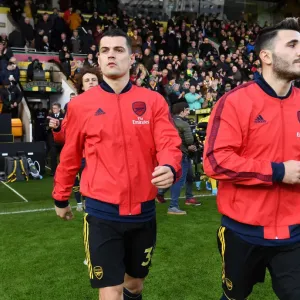 Arsenal's Xhaka and Kolasinac Prepare for Norwich Clash (Premier League 2019-20) Arsenal's Xhaka and Kolasinac Prepare for Norwich Clash (Premier League 2019-20)