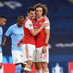 Arsenal's Xhaka and Luiz Reunite After FA Cup Semi-Final Showdown vs Manchester City