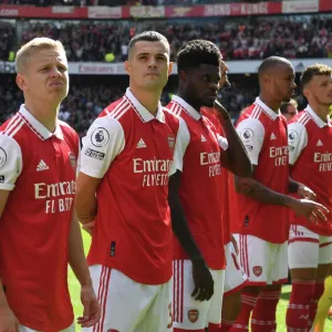 Arsenal's Xhaka, Partey, and Zinchenko Prepare for Arsenal v Tottenham Showdown (2022-23)