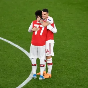 Arsenal's Xhaka and Saka: United Pre-Match Bond - Arsenal vs Eintracht Frankfurt, UEFA Europa League 2019-20