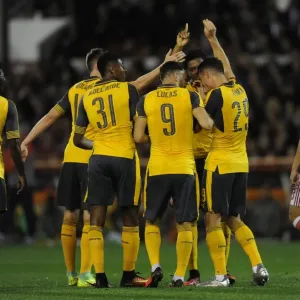 Arsenal's Xhaka Scores Thriller in 4-0 League Cup Victory Print Arsenal's Xhaka Scores Thriller in 4-0 League Cup Victory Print