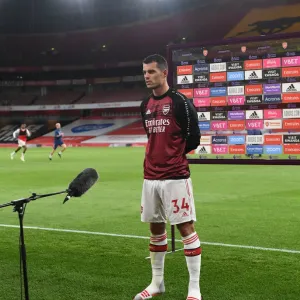 Arsenal's Xhaka Speaks Out at Empty Emirates: Arsenal vs. Liverpool, 2019-2020 Premier League Amidst Coronavirus Pandemic Arsenal's Xhaka Speaks Out at Empty Emirates: Arsenal vs. Liverpool, 2019-2020 Premier League Amidst Coronavirus Pandemic