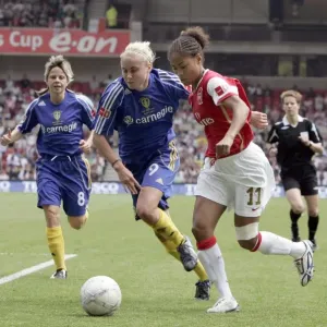Print of Arsenal Ladies' 2008 FA Women's Cup Final victory Print of Arsenal Ladies' 2008 FA Women's Cup Final victory